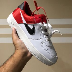 Casual Red & White Sneakers